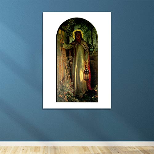 Giclée enmarcado de The Light of the World por William Holman Hunt, acabado premium semi brillante 4