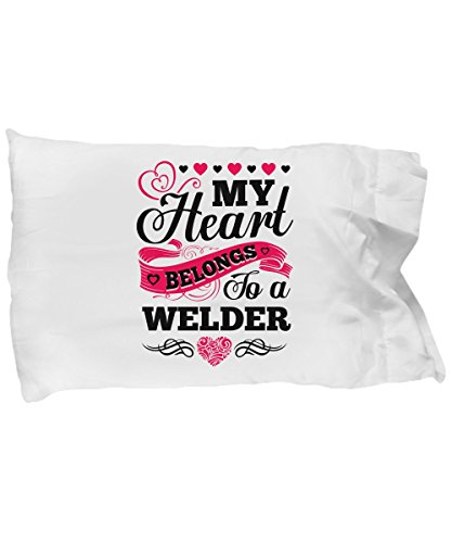 DUCKWACKER Lanyards My Heart Belongs to a Welder Pillowcase