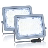  Aigostar Focos Led Exterior 2 piezas,50W 4000K LED Floodlight Exterior,luz de inundación para exteriores de 4500LM a prueba de agua IP65 para patio,jardín,garajes