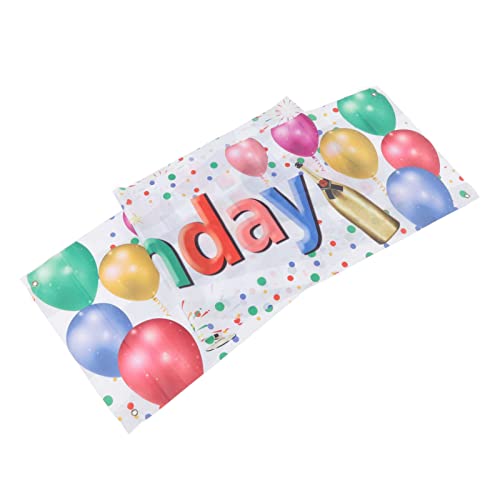 Feliz Aniversário Decorações Pano de Fundo Balão Vívido Fogos de Artifício Champanhe Feliz Aniversár