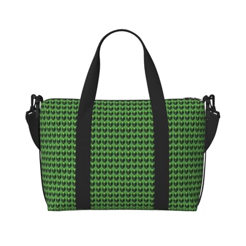 Sac de voyage extraterrestre vert pour ranger facilement toutes vos affaires de route