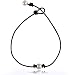 Barch Single Pearl Choker Necklace on Genuine Leather Cord for Women Handmade Choker Jewelry Gift (13" Archaistic Brown leather)
