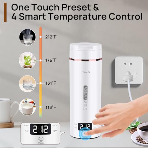 Hervidor eléctrico portátil de acero inoxidable 450mL miniatura 3