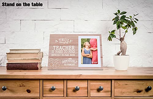 Teacher Appreciation Gifts Form Students - Teachers Day,Thank You,End Year,Back To School,Birthday,Christmas Retirement Gifts For Teachers - A Truly Amazing Teacher Is Hard To Find- Photo Frame Picture Frame Gift #TOP1