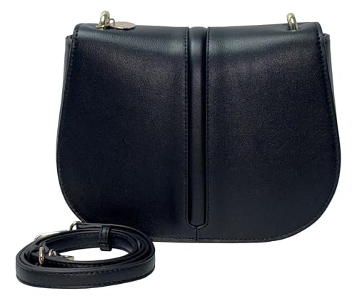Bolso bandolera negro Alunda de Seidenfelt Manufaktur estilo Saddle Bag
