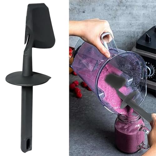 Spatel für Thermomix TM5 TM6 TM31, Teigschaber Ersatzteil Kunststoff Spachtel Zubehör für Vorwerk Küchenmaschine (Schwarz)