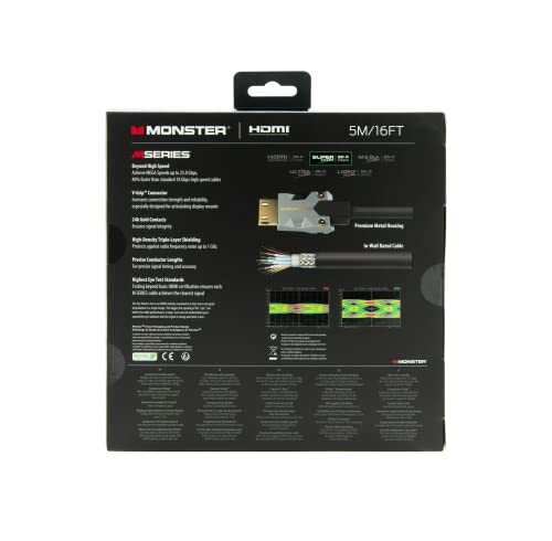 Monster M1000 UHD 4K cable HDMI con blindaje premium de 5M 4