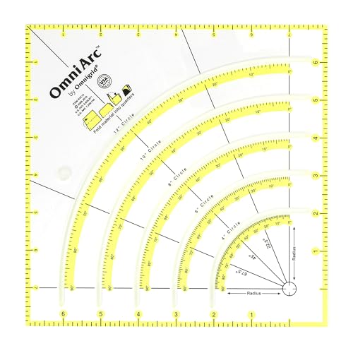 OmniArc 8-Inch-by-8-Inch Non-Slip Circle Cutter,Clear,R4C12