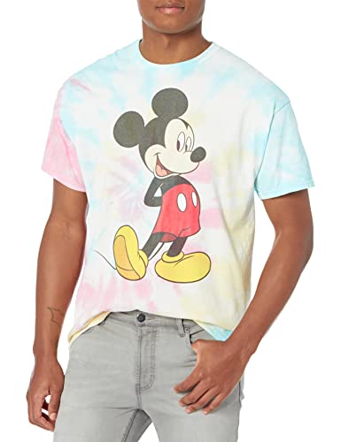 T-shirt Mickey Disney homme manches courtes t-shirt bleu rose taille M