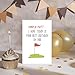 Qiyepbro Funny Golf Birthday Card for Men, Happy Birthday Card for Golf Lover, Humorous Birthday Cards for Dad Husband Boyfriend Fiance, I Hope Today Is Your Best Birthday By Par
