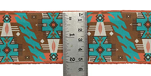 Iba Indianbeautifulart Brown Aztec Southwestern Ribbon Trim Tape Fabric Laces For Crafts Printed Dupion Trim By 9 Yard Sewing Accessories 2 Inches #TOP4