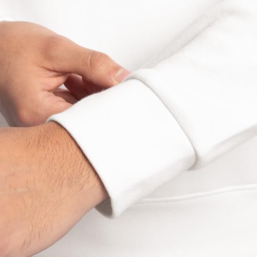 Fruit of the Loom Men's Eversoft Fleece Sweatshirts & Hoodies, Moisture Wicking & Breathable, Sizes S-4X, Pullover-White, Medium - Thumbnail 5