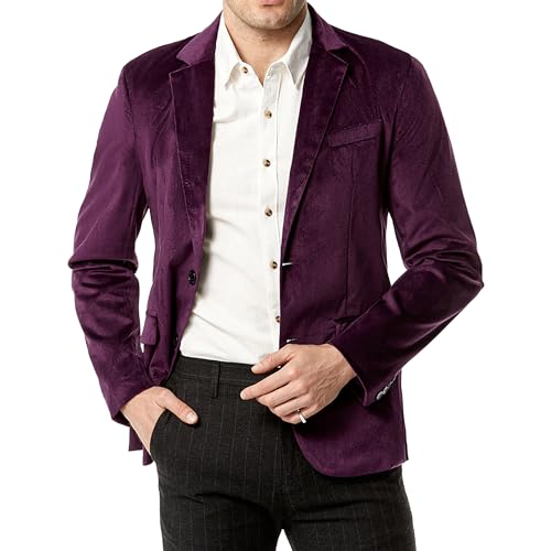 Blazer en velours homme pour mariage et bal - Veste de costume chic de cérémonie