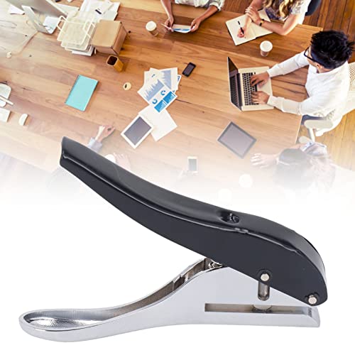 Telituny 8 mm Perforatore a Foro Singolo, Profondità Regolabile Perforatore Manuale(max 25mm) in Metallo per File Artigianali Fai da Te Etichette Cartone Foto Vestiti Biglietti Scrapbooking