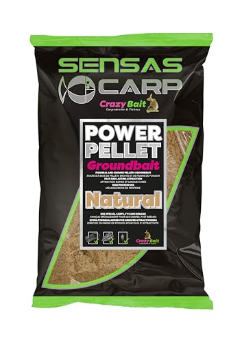 Amorce Sensas UK Power Pellet Natural pour attirer les gros poissons