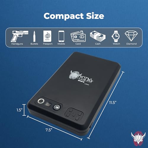 Viking Biometric Fingerprint Lock Biometric Fingerprint Gun Safe 360 Degree Fingerprint Detection LCD Feedback Screen Weather & Dust Resistant IP65, Portable Design - image 8