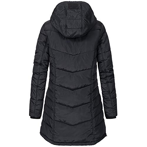 Sublevel Damesmantel, winterjas, warme jas, outdoorjas met capuchon, sportieve parka voor dames en meisjes, S M L XL XXL, zwart, M