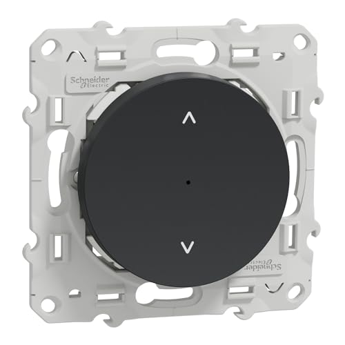 Interrupteur volet-roulant connecté Zigbee Schneider Odace anthracite 4A Wiser