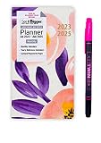 SEE IT BIGGER 2-Year Monthly Pocket Planner July 2023 - June 2025 6.75" x 3.75" and SUHEYLA Twin Flu