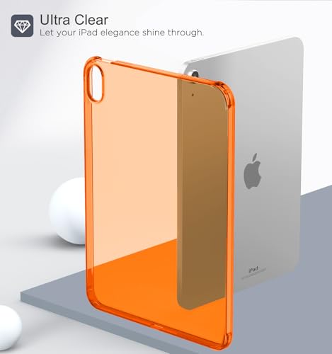 Image of MoKo Clear Case for iPad (A16) 11th Generation 2025, Cosmic Orange