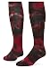 Red Lion Eclipse Tie Dye Cotton Athletic Tube Socks ( Black / Red - Medium )