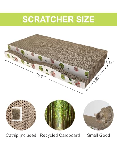 6 Pack Cat Scratching Board, Double-Sided Usability, with Catnip - image 2