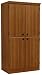 South Shore Tall 4-Door Storage Cabinet with Adjustable Shelves, Morgan Cherry