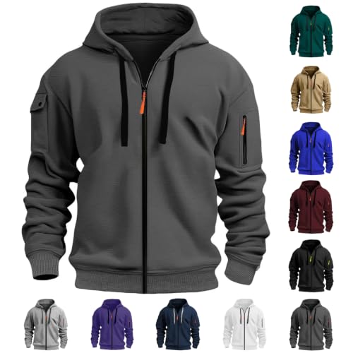 CSVBVSQ mens hoodies zip up,(Black 1_02,XX-Large)