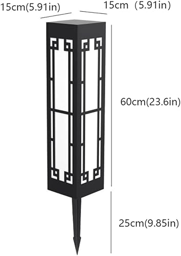 Miniatura 2 de Luces de poste al aire libre, luz eléctrica enchufable para césped, impermeable, luz de jardín al aire libre, luz LED simple de acero inoxidable,