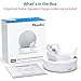 PlusAcc Battery Base for Dot 5th Gen & Dot 4th Gen - Portable Table Rechargeable Stand Accessories Compatible with iPhone Models & Dot 5th Generation (White)