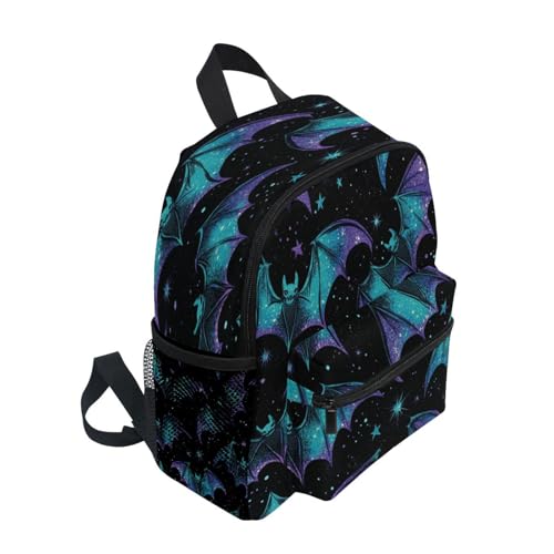 Neon-colored Bats Toddler Backpack Birthday For Boys Girls Durable Kids School Book Bag2
