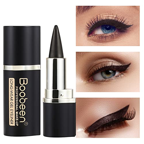 Boobeen Eyeliner Pencil - Black Eyeliner Pen Gel - Quick Drying Formula Eye Liner - Waterproof Smudge-Proof All Day Eyeliner Makeup - Long Lasting Create Statement Eye Look (Brown) #TOP2