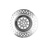 Fabricado en acero inoxidable resistente y duradero. El diámetro y distribución de sus agujeros garantiza que el agua pase más rápido hasta la tubería a la vez que retiene restos de comida, pelo y otros residuos.