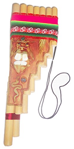 Artesanal Malta Antara Pan Flute 13 Pipes Inca Motifs Case Included