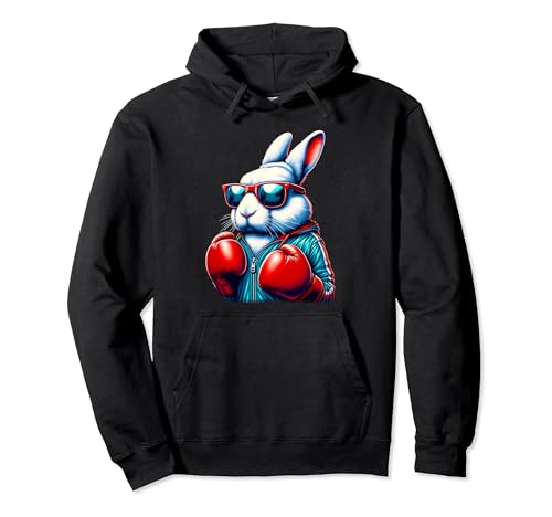 Happy Easter Bunny Boxing Rabbit Men Women Kid Pullover Hoodie