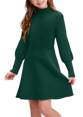 BesserBay Mädchen Abendkleider Winter Pullover Warm Langarm...