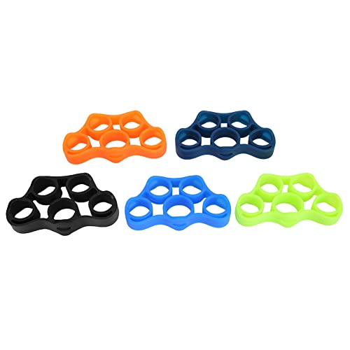 Silicone Finger Gripper Strength Trainer Band, 5 Colors Hand Yoga