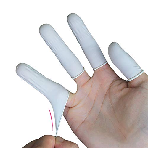 Garosa 300 PCs Descartável Borracha Látex Camas Dedo Capa Alcofas Sem Pó Antiderrapante Anti-Estátic