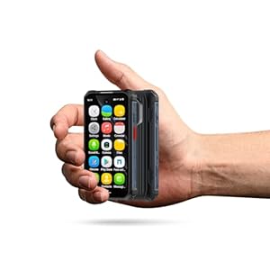 YOHOPE Mini-Smartphone, Android 12, IP68 waterdicht, rugged telefoon, 6GB+128GB, 5MP+13MP, 3000 mAh accu, dubbele SIM-kaart, onbeperkte smartphone, zonder abonnement