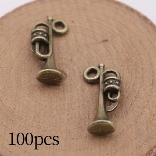 Pendentifs Trompette DIY en métal robuste aux finitions détaillées rockible