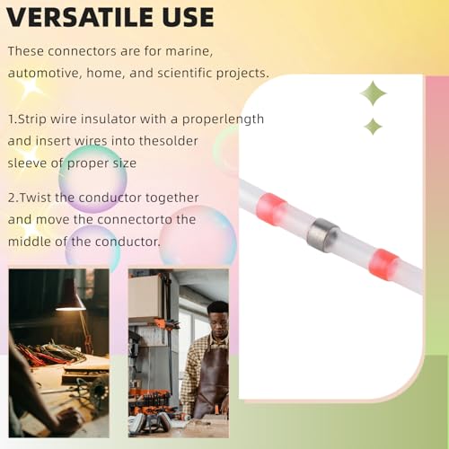 Kit de 150 connecteurs thermorétractables pour câblage étanche - 5