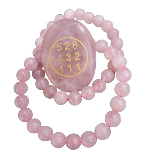 Natural Rose Quartz Zibu Love Coine Cabochon & Rose Quartz Bracelet 8MM Symbol Of Prosperity Promote love, Self-Love Gift for Men & Women Love Yourself Bracelet. (B0CS9FNQNW) Amazon Price History, Amazon Price Tracker