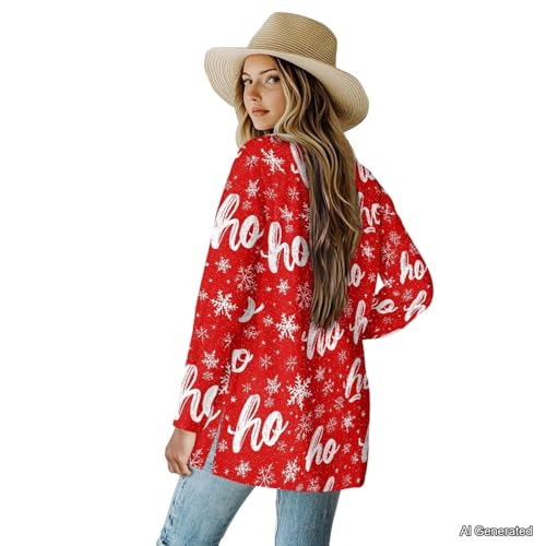 Image of Women's Lightweight Cardigans with Pockets Trendy Long Sleeve Open Front Cardigan Casual Tops Jackets Fall Oufits S-2XL