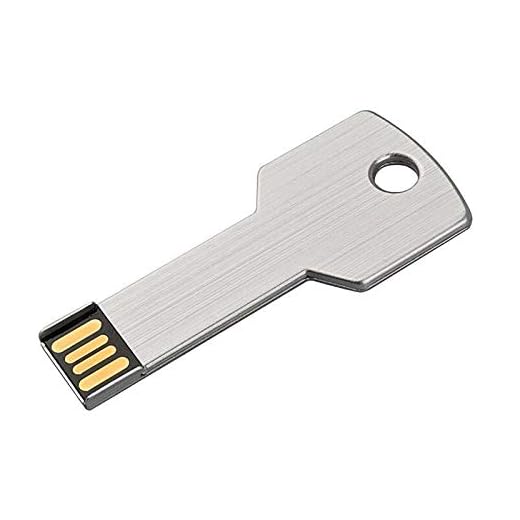 PENDRIVE USB METALLO CHIAVETTA 32 64 GB 128 GB PORTACHIAVE MEMORIA ESTERNA IMPERMEABILE PC LAPTOP NOTEBOOC AUTO A002 (32GB, Bianco)