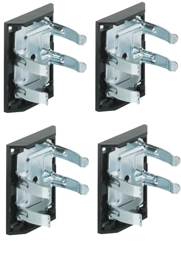 cyclingcolors 4X Clip de plinthe avec Ressort Acier à Visser Meuble Pied Bois Cuisine Panneau Assemblage ferrure