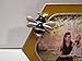 Exp 2.5X 2.5 Flying Bee On A Honeycomb Yellow and Silver Picture Photo Frame