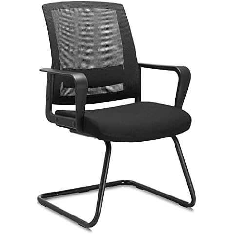 CLATINA Office Guest Chair with Lumbar Support and Mid Back Mesh Space Air Grid Series for Reception Conference Room Cover