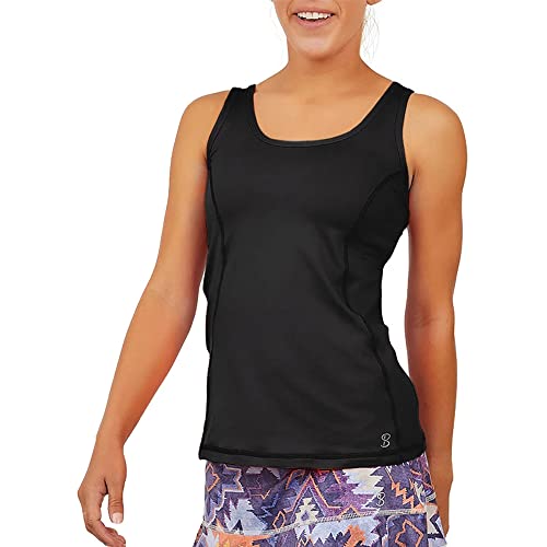 Sofibella Uv Colors X Womens Tennis Tank Top Black M #TOP2
