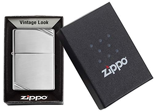 Encendedor Zippo Vintage Cromo Pulido Alto miniatura 6