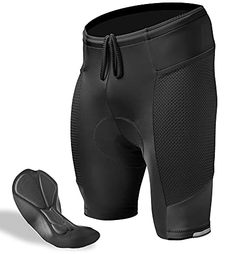 AERO|TECH|DESIGNS | Men's Gel Touring Padded Bike Shorts | Large